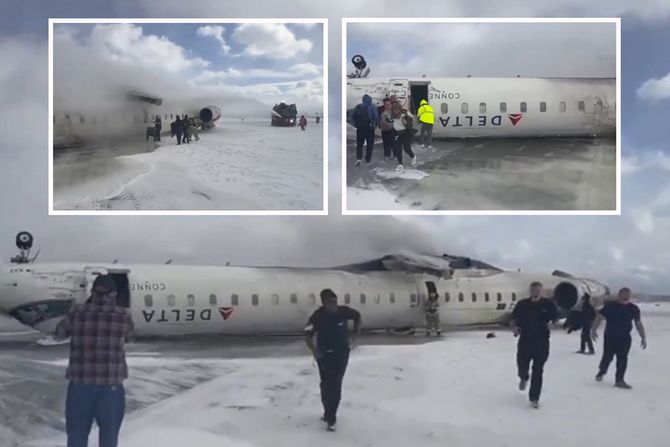 Kanada, Toronto Pearson aerodrom, avionska nesreća