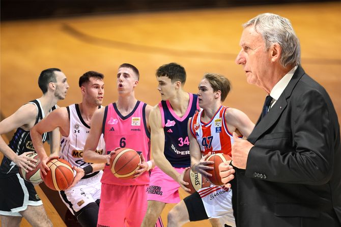 Svetislav Pešić, Bogoljub Marković, Andrej Kostić, Filip Jović, Aleksej Pokuševski i Mario Nakić