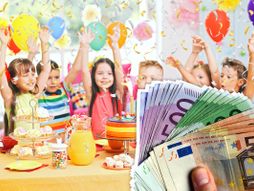 Rođendan, deca, pare