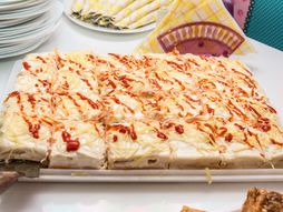 slana torta, slana torta sa tostom, torta sa hlebom i ajvarom