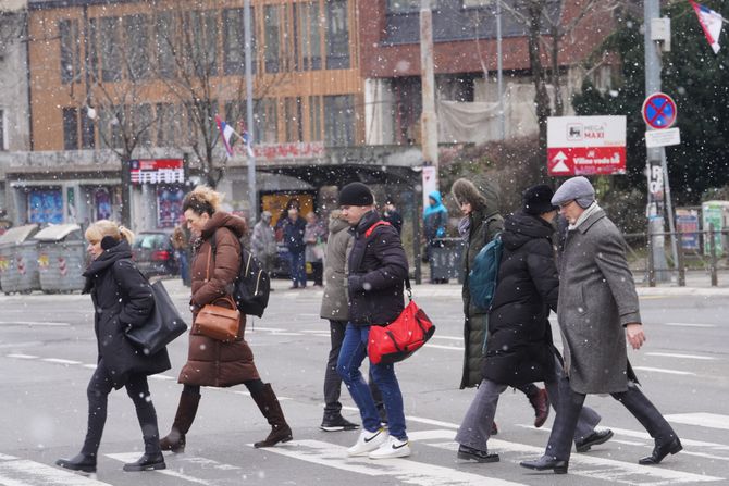Sneg u Beogradu, zima, hladno vreme Sneg u Beogradu, zima, hladno vreme