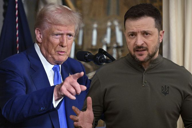 Donald Tramp i Volodimir Zelenski Donald Tramp i Volodimir Zelenski
