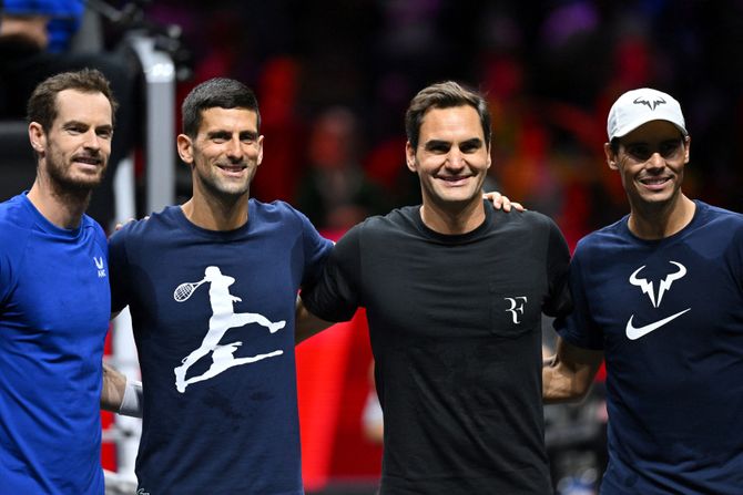 Đoković, Federer, Nadal, Marej