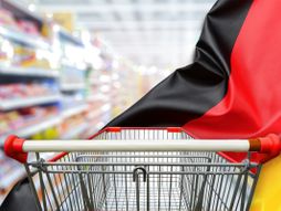 Nemačka prodavnica, kolica za kupovinu, market