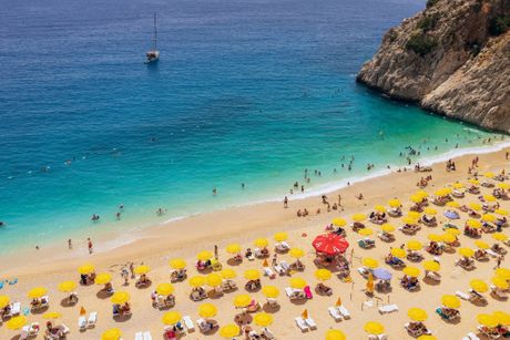 Turska plaža. Antalija, Antalya Turska plaža. Antalija, Antalya