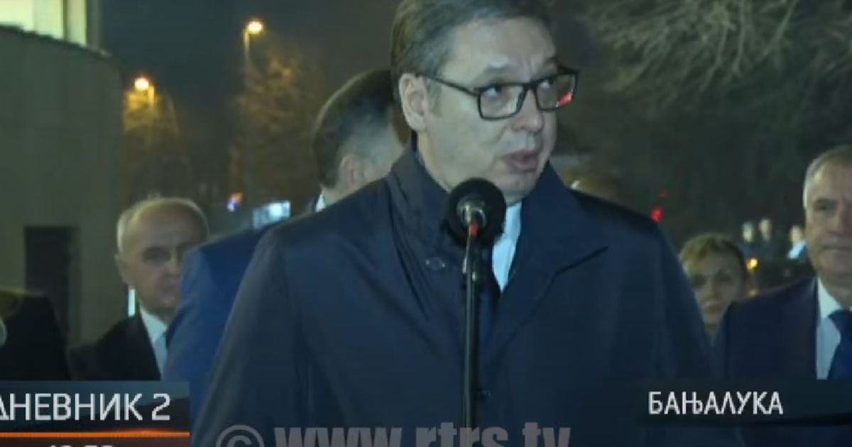 Vučić se obratio građanima u Banjaluci: Ovo je dan u kome je napadnuta RS, da mogu da sude Srbima bez suda