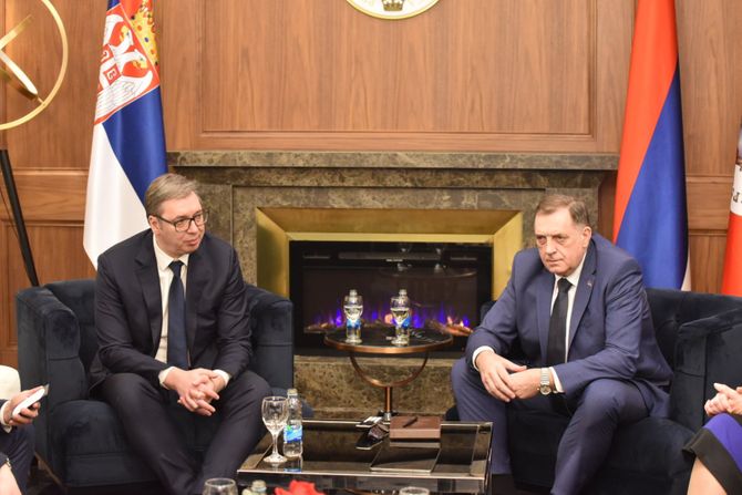 Aleksandar Vučić i Milorad Dodik