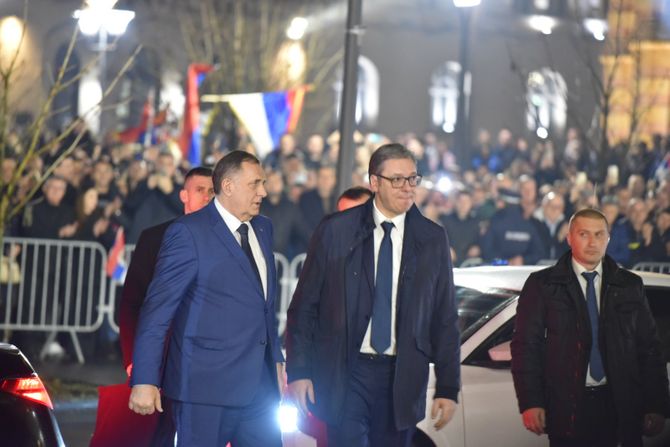 Aleksandar Vučić i Milorad Dodik