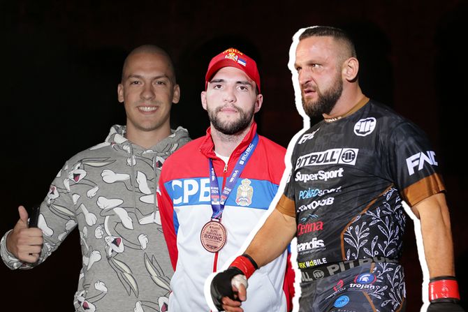 Miran Fabjan, Veljko Ražnatović i Baka Prase Miran Fabjan, Veljko Ražnatović i Baka Prase