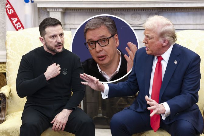 Volodimir Zelenski, Donald Tramp i Aleksandar Vučić Volodimir Zelenski, Donald Tramp i Aleksandar Vučić