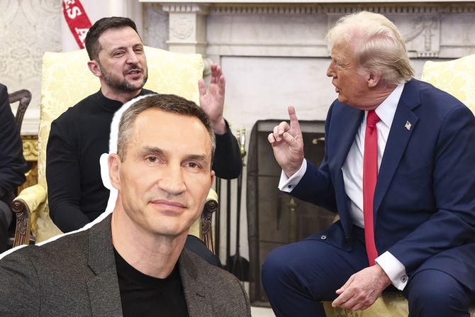 Volodimir Zelenski, Donald Tramp i Vladimir Kličko