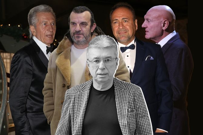 Miroslav Ilić, Marinko Rokvić, Šaban Šaulić i Saša Popović Miroslav Ilić, Marinko Rokvić, Šaban Šaulić i Saša Popović