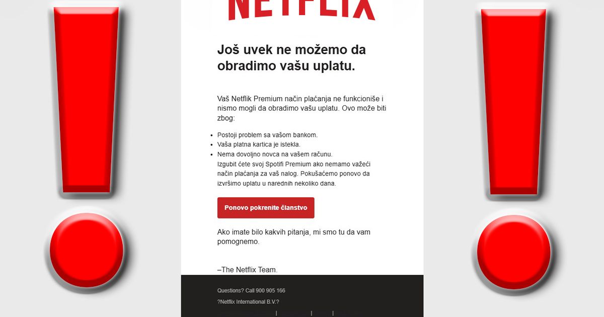 Oprez! Nova prevara kruži internetom: U mejlovima se lažno predstavljaju kao NETFLIX