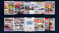 NASLOVNE STRANE SUTRAŠNJIH NOVINA: Prelistavanje štampe za subotu, 8. mart 2025. godine