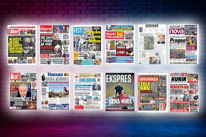 Prelistavanje pregled štampe naslovne strane novine Fičer Prelistavanje pregled štampe naslovne strane novine Fičer