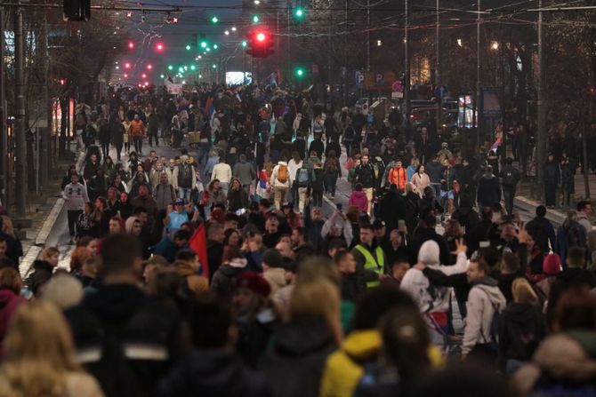 Beograd, protesti blokade 15.mart