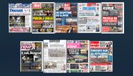 NASLOVNE STRANE DANAŠNJIH NOVINA: Prelistavanje štampe za nedelju, 16. mart 2025. godine
