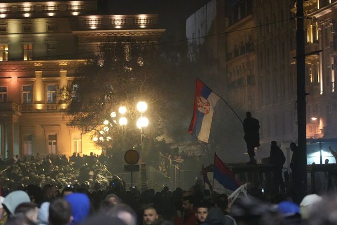 Beograd, protesti blokade 15.mart, Pionirski park, policija