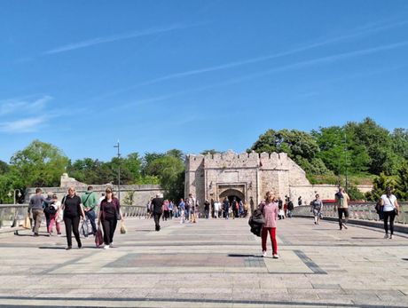 Niš, grad Niš, ulica, ilustracija Niš, grad Niš, ulica, ilustracija