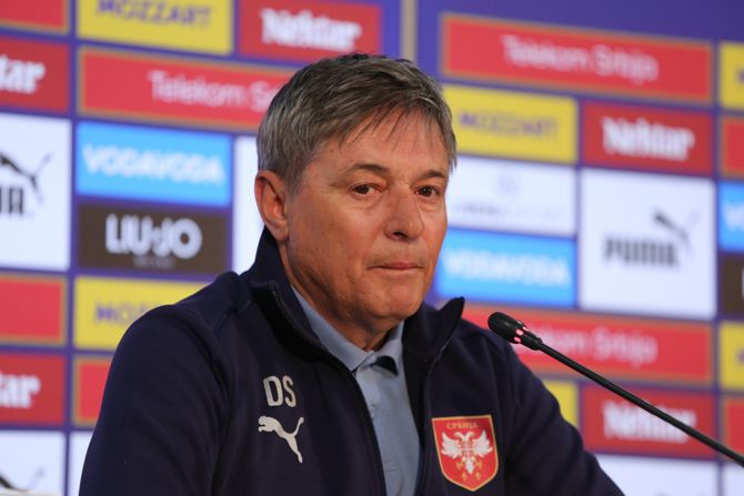 Dragan Stojković Piksi, Konferencija pred meč sa Austrijom, FSS Dragan Stojković Piksi, Konferencija pred meč sa Austrijom, FSS