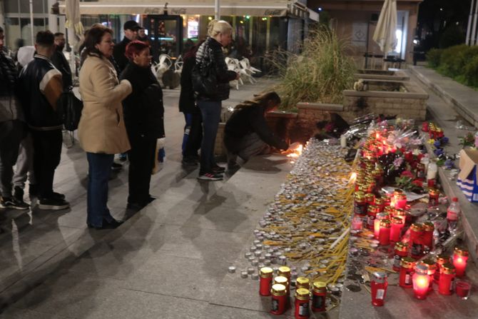 Štip, odavanje pošte žrtvama u Kočanima