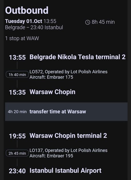 Trip raport BEG-WAW-IST Branislava Stojanovića Trip raport BEG-WAW-IST Branislava Stojanovića