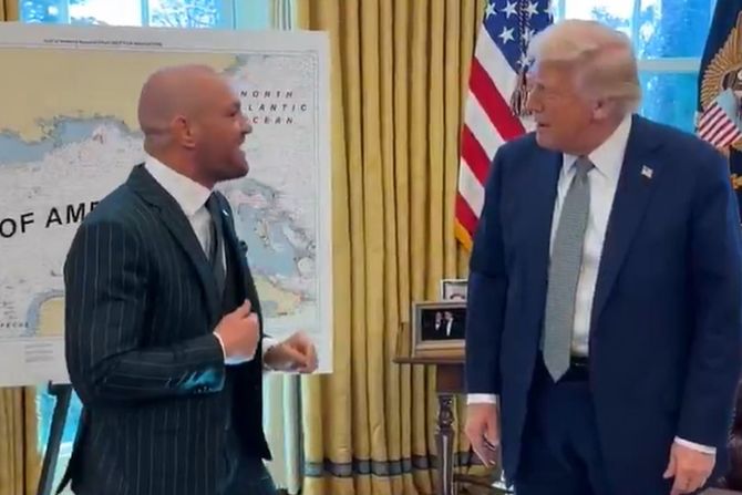 Donald Tramp i Konor Mekgregor Donald Tramp i Konor Mekgregor