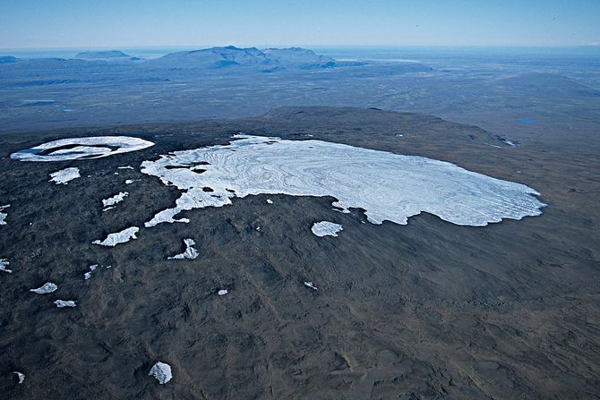 glečer Ok, Okjökull, Island