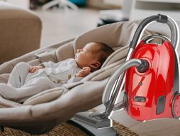 Beba spava ljuljaška sedište, usisivač