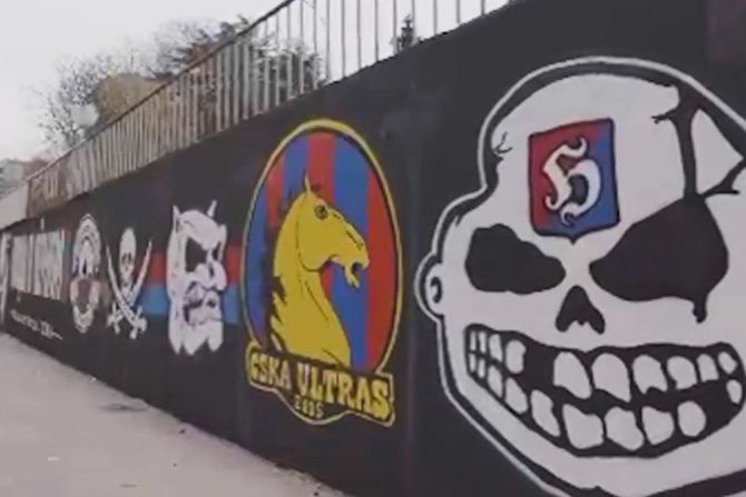 Grafiti CSKA u Humskoj