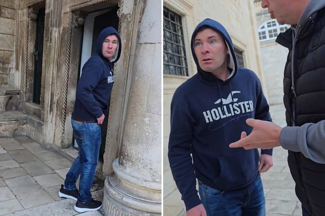 Dubrovnik nepristojni turista Dubrovnik nepristojni turista