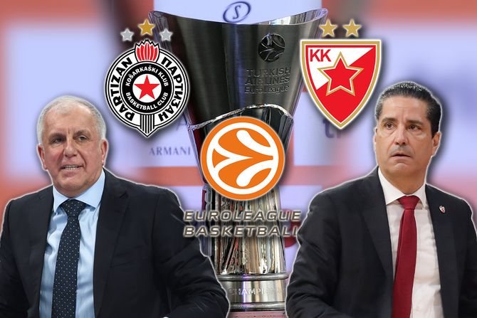 grb, trfoej, Evroliga, grbovi, partizan, crvena zvezdaŽeljko Obradović, Janis Sferopulos