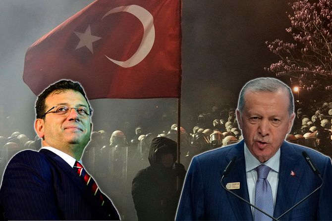 redzep tajip erdorgan, ekrem imamoglu, protest, turska