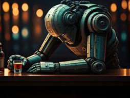 Robot AI depresija stres