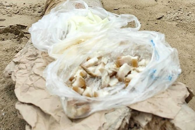 Slanina na plaži Slanina na plaži