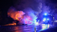 Haos kod Sava centra: Zapalio se automobil, saobraćaj u zastoju