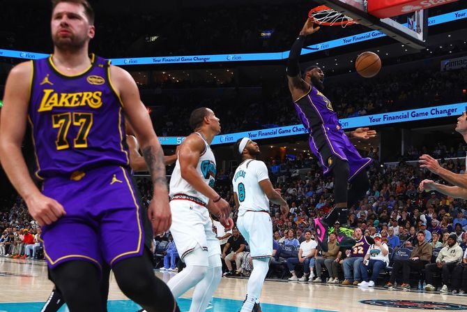 LeBron James, Luka Doncic LeBron James, Luka Doncic