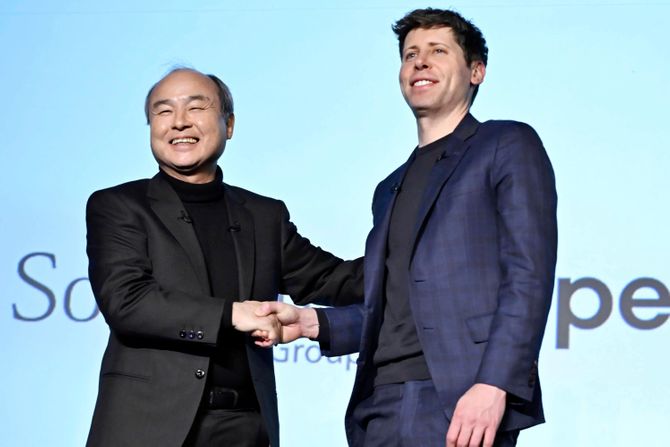 Masajoši Son, Sem Altman, Softbank, OpenAI Masajoši Son, Sem Altman, Softbank, OpenAI