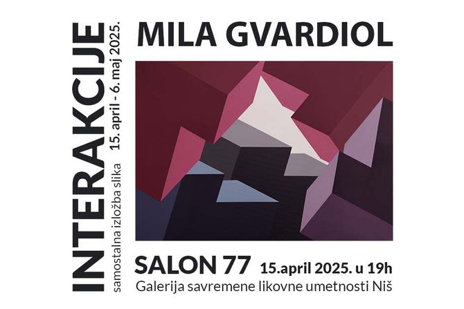 Otvaranje izložbe Interakcije umetnice Mile Gvardiol