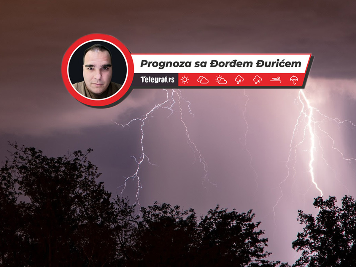 This is when storms are arriving in Serbia! There will be thunder and lightning, THREAT of hail and floods