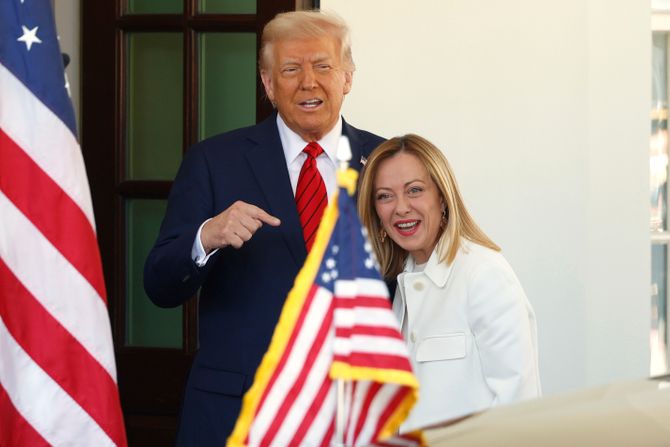 Donald Tramp i Đorđa Meloni Donald Tramp i Đorđa Meloni