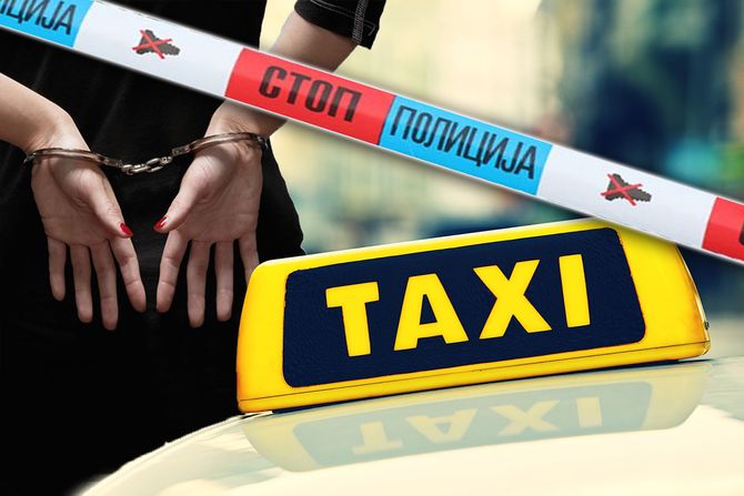 taxi, traka, lisice taxi, traka, lisice