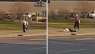 ZASTRAŠUJUĆE Točak kamiona se otkačio i pogodio slučajnu prolaznicu: Pala je kao pokošena