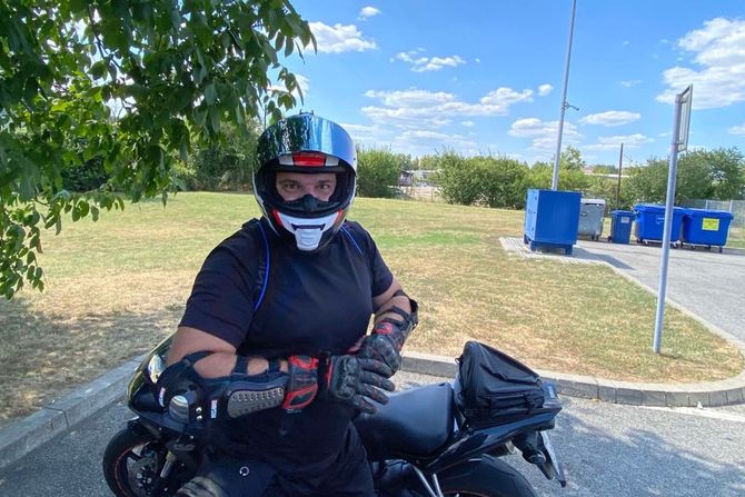Rastko Stanojević, pad s motora Rastko Stanojević, pad s motora