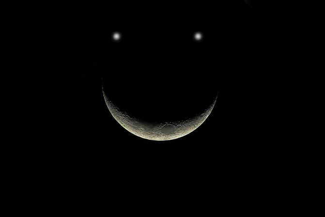 Mesec planete ilustracija Mesec planete ilustracija