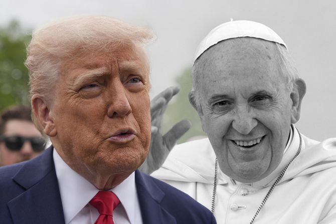 Donald Tramp i Papa Franja Donald Tramp i Papa Franja