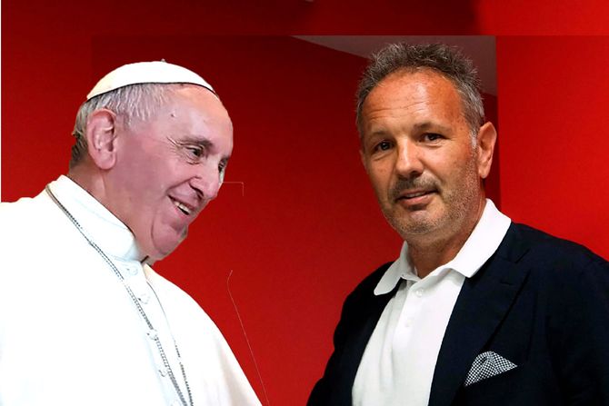 Siniša Mihajlović, Papa Fransis Siniša Mihajlović, Papa Fransis