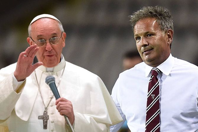 Siniša Mihajlović, Papa Fransis Siniša Mihajlović, Papa Fransis