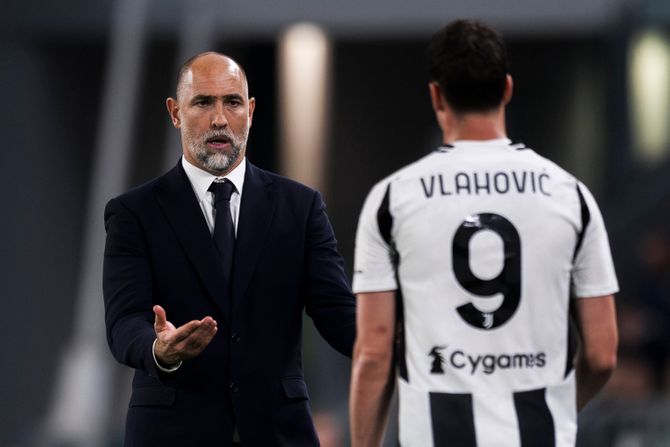 Igor Tudor i Dušan Vlahović - FK Juventus Igor Tudor i Dušan Vlahović - FK Juventus