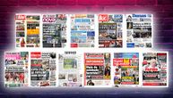 NASLOVNE STRANE SUTRAŠNJIH NOVINA: Prelistavanje štampe za sredu, 23. april 2025. godine